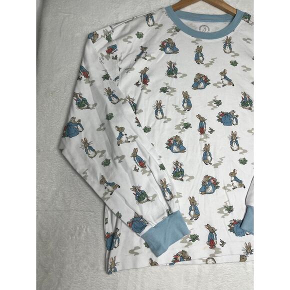 Pottery Barn Kids Peter Rabbit Adult XL Pajama Top 100% Organic Cotton Comfort - Picture 4 of 9